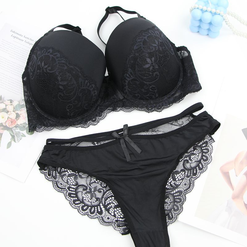 2026 Factory Direct Sales Foreign Trade European and American Lingerie Plus Size Sexy Bra Set Amazon Hot-Selling Dropshipping
