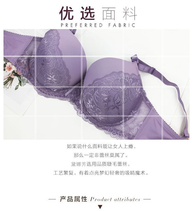 2026 Factory Direct Sales Foreign Trade European and American Lingerie Plus Size Sexy Bra Set Amazon Hot-Selling Dropshipping
