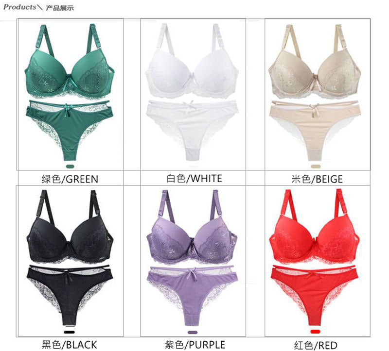 2026 Factory Direct Sales Foreign Trade European and American Lingerie Plus Size Sexy Bra Set Amazon Hot-Selling Dropshipping